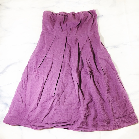 J. Crew Dresses & Skirts - J. Crew Purple Strapless Embossed Lorelai Dress